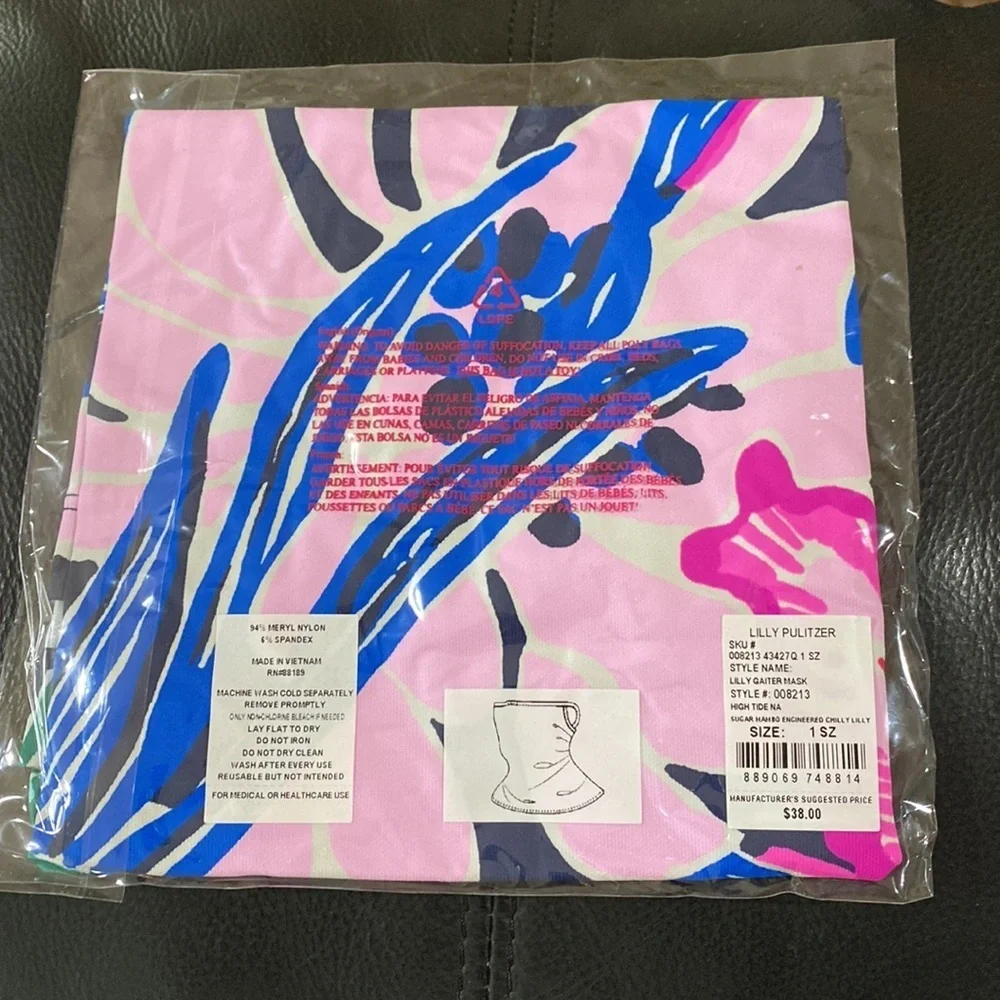 Lilly Pulitzer Women's Lilly Printed Adult Gaiter Mask